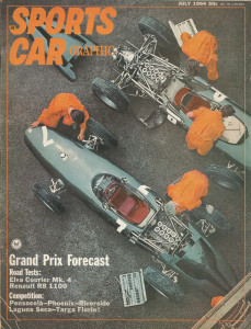 SPORTS CAR GRAPHIC 1964 JULY - BOBSY, F2 ABARTH, ELVA COURIER, ELAN 